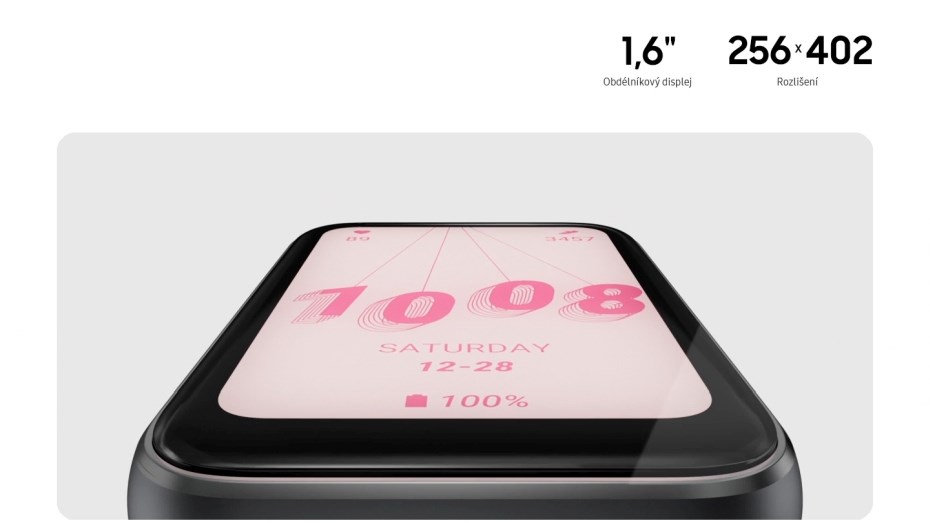 Samsung Galaxy Fit3 obdélníkový displej